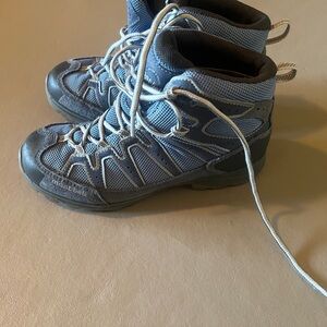 Mont-Bell Gray and Blue Outdoor Boots